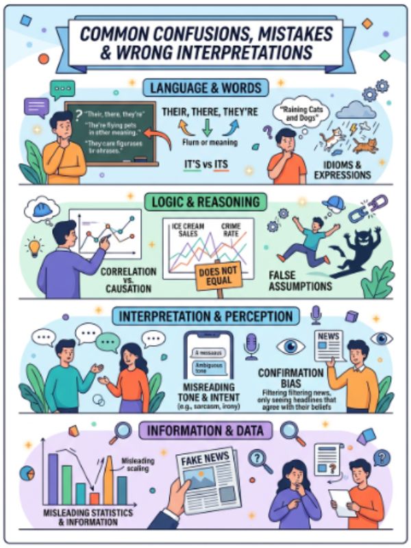 Common Confusions, Mistakes & Wrong Interpretations