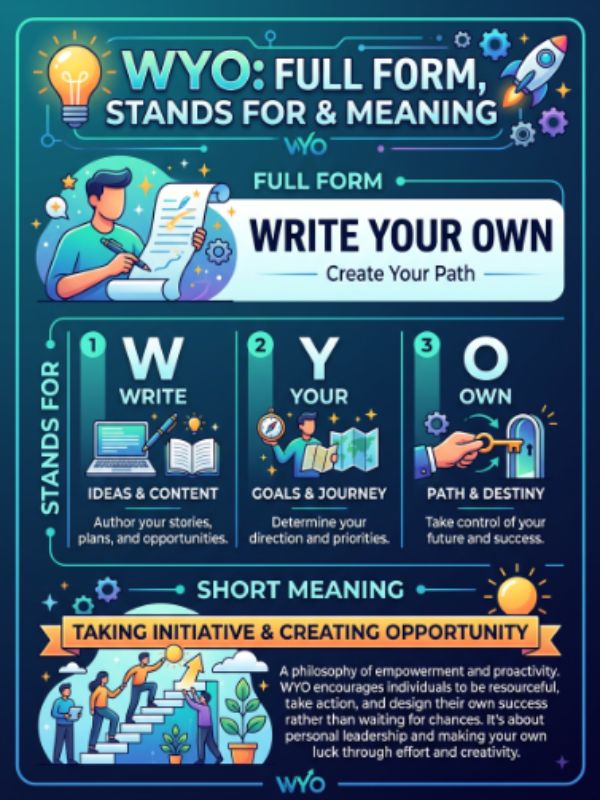 Full Form, Stands For & Short Meaning of WYO