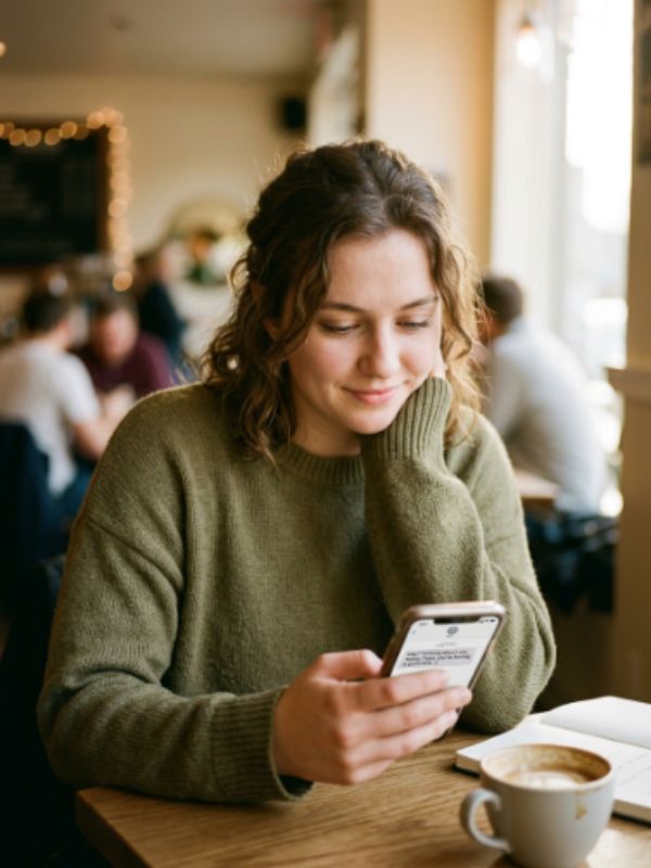 Gets meaning in text from a guy
