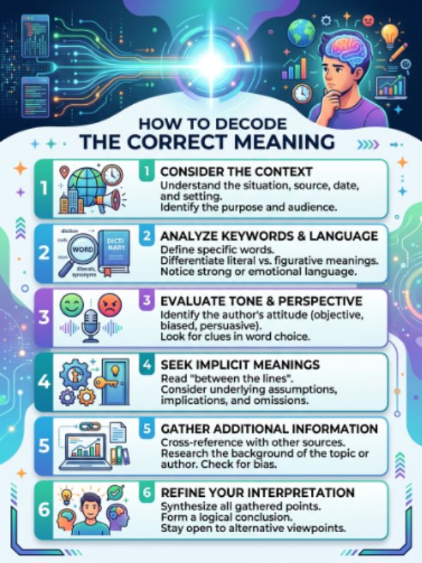 How To Decode The Correct Meaning?