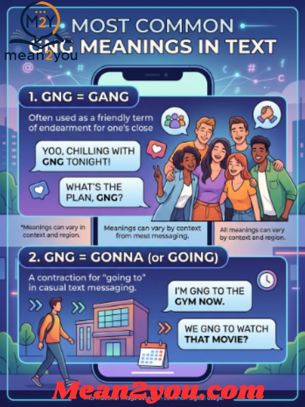 Most Common GNG Meaning In Text 