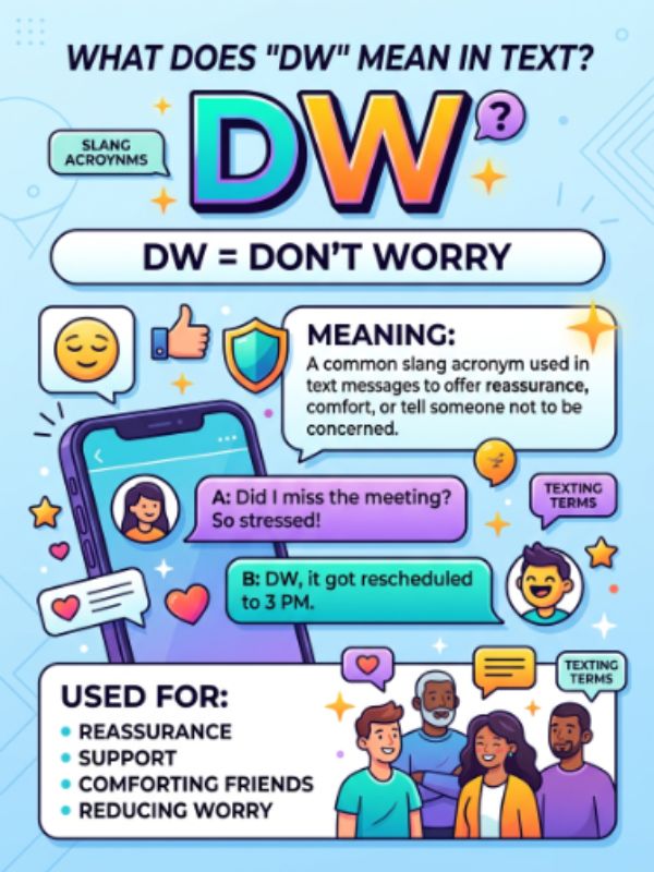 What Does DW Mean In Text?
