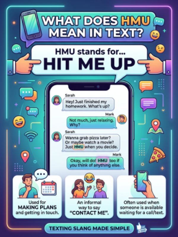 What Does HMU Mean In Text?