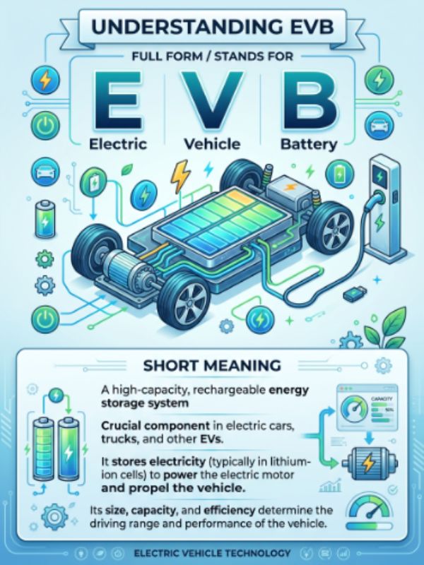 Full Form, Stands For & Short Meaning of EVB
