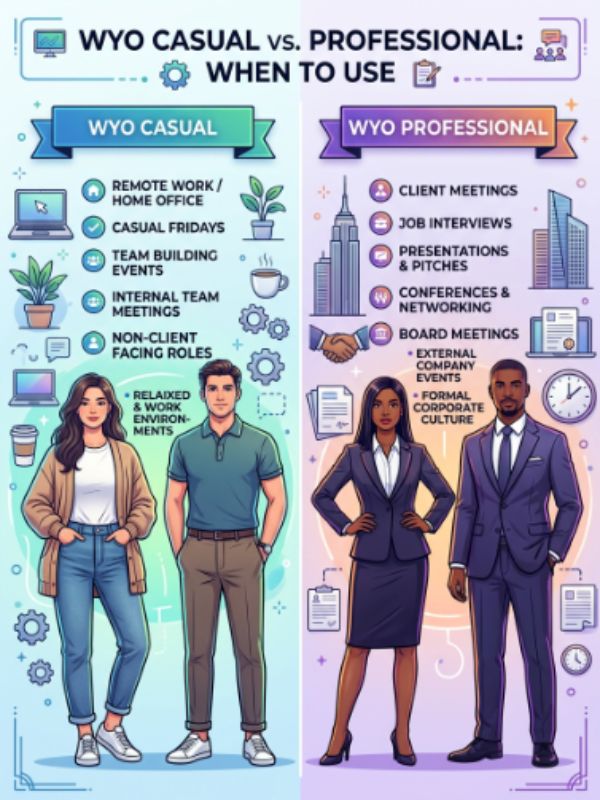 When to Use WYO Casual vs Professional