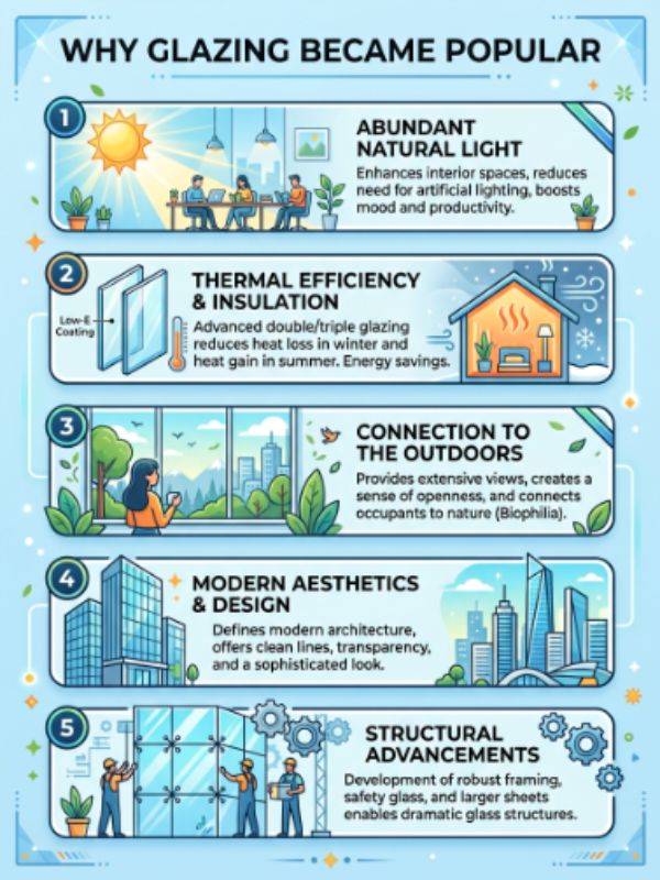 Why Glazing Became Popular