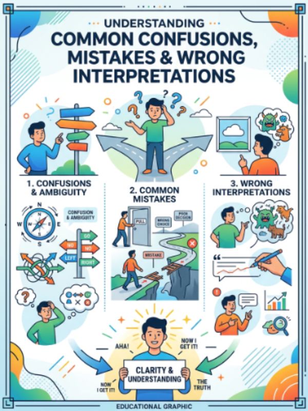 Common Confusions, Mistakes & Wrong Interpretations
