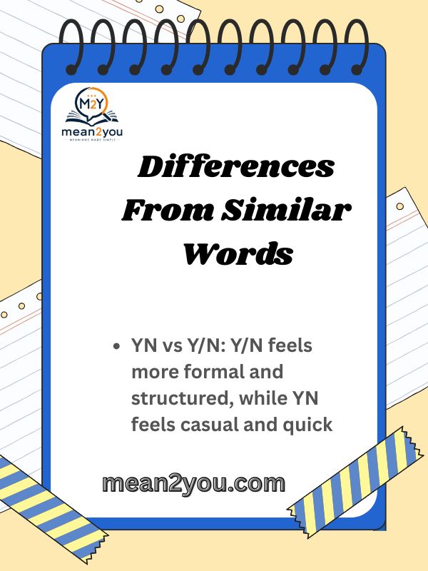 Differences From Similar Words