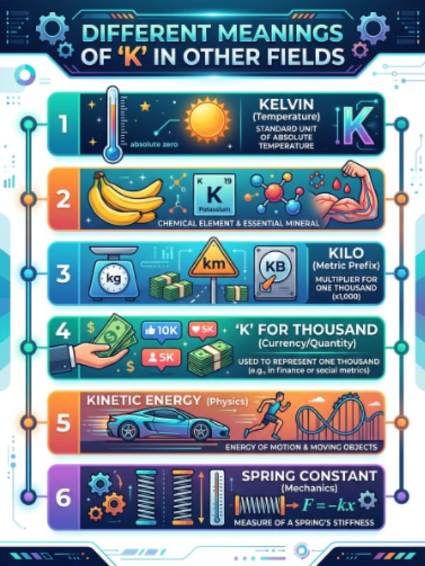 Different Meanings of K in Other Fields