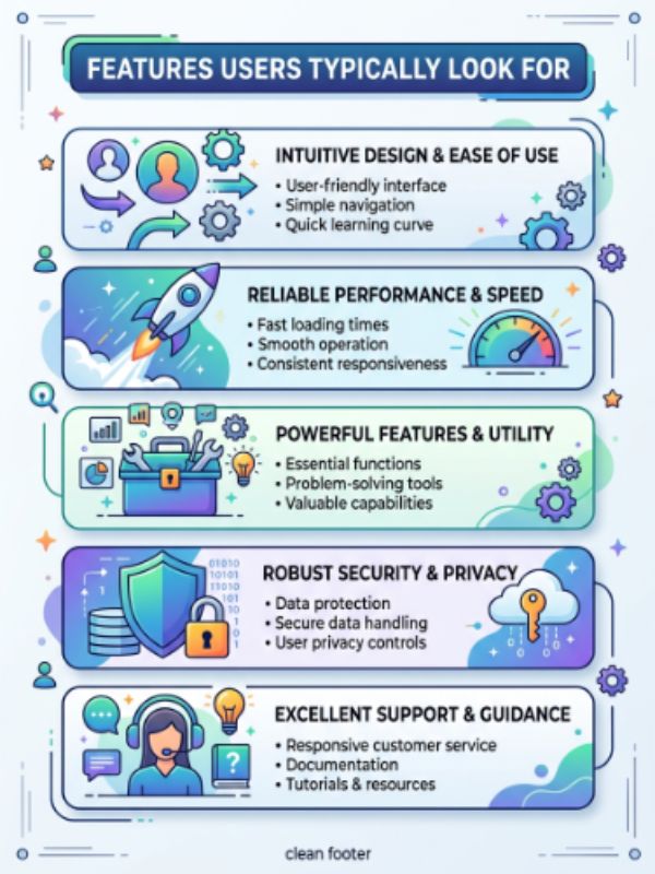 Features Users Typically Look For