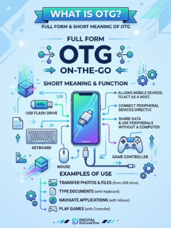 Full Form & Short Meaning of OTG