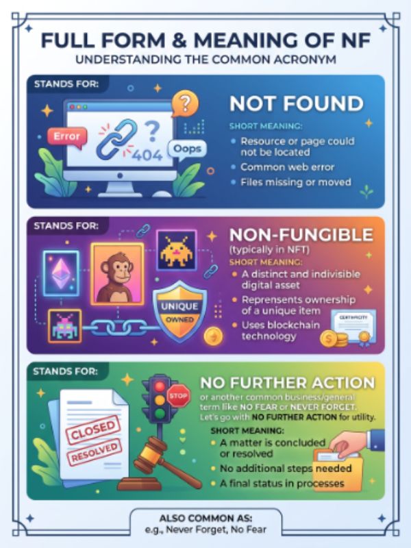 Full Form, Stands For & Short Meaning of NF