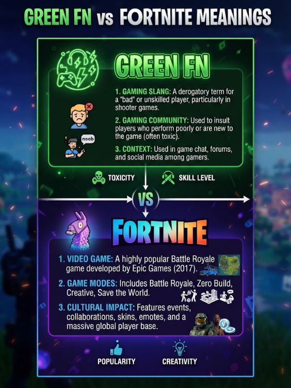 Green FN vs Fortnite Meanings