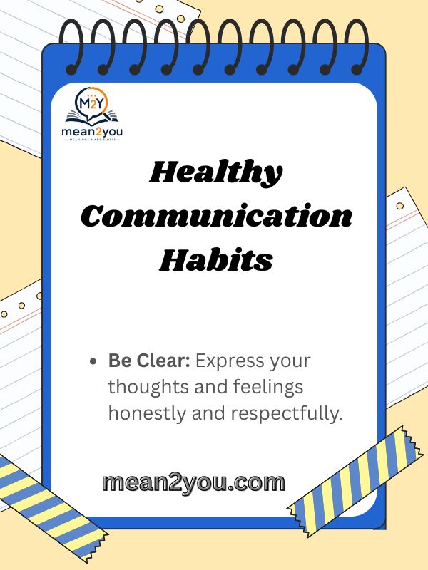 Healthy Communication Habits
