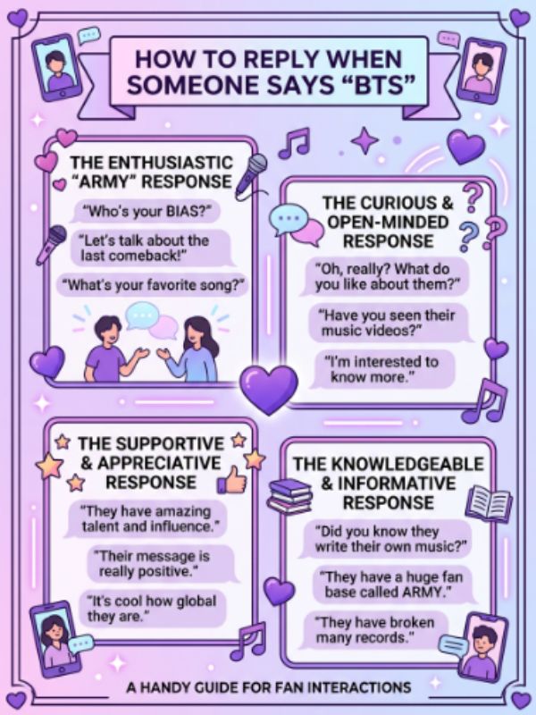 How to Reply When Someone Says BTS