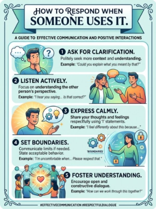 How to Respond When Someone Uses It