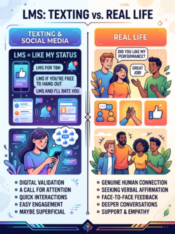 LMS in Texting vs. Real Life