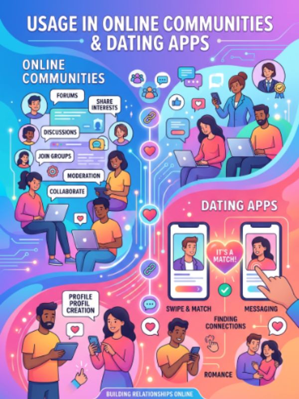 Usage in Online Communities and Dating Apps