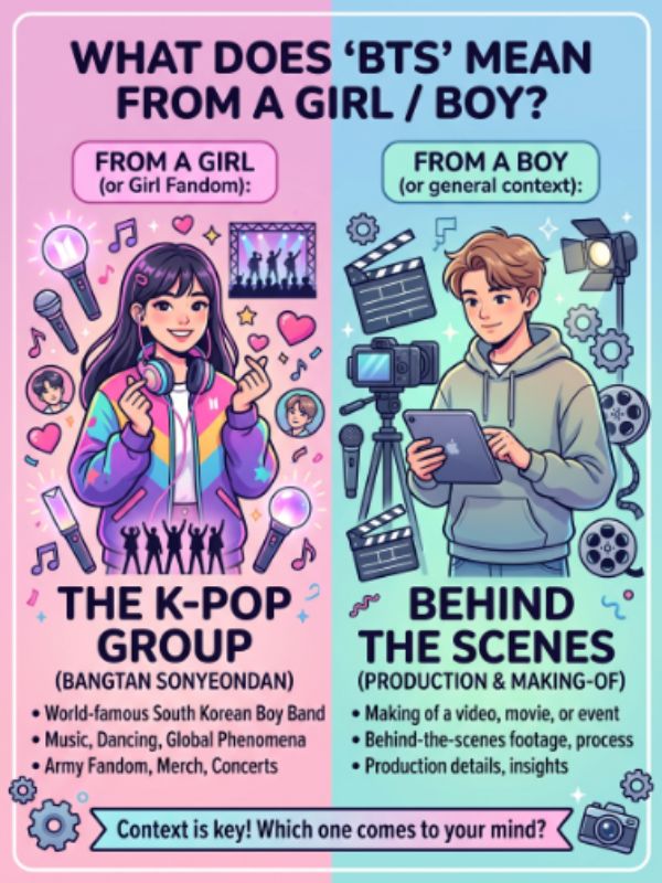 What Does "BTS" Mean From a Girl / Boy?