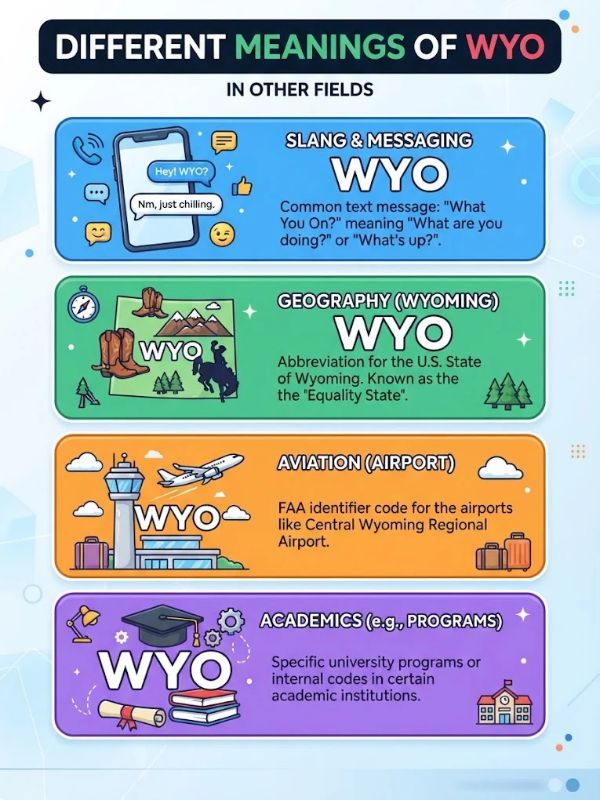 Different Meanings of WYO in Other Fields