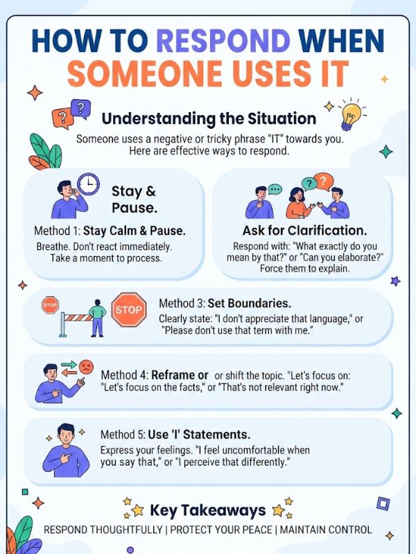 How to Respond When Someone Uses It