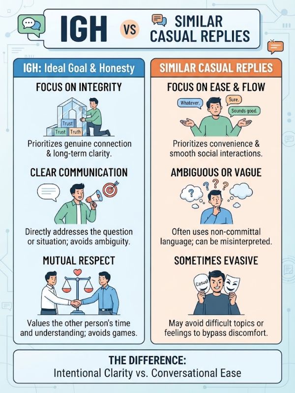 IGH vs Similar Casual Replies