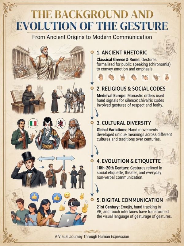 The Background and Evolution of the Gesture
