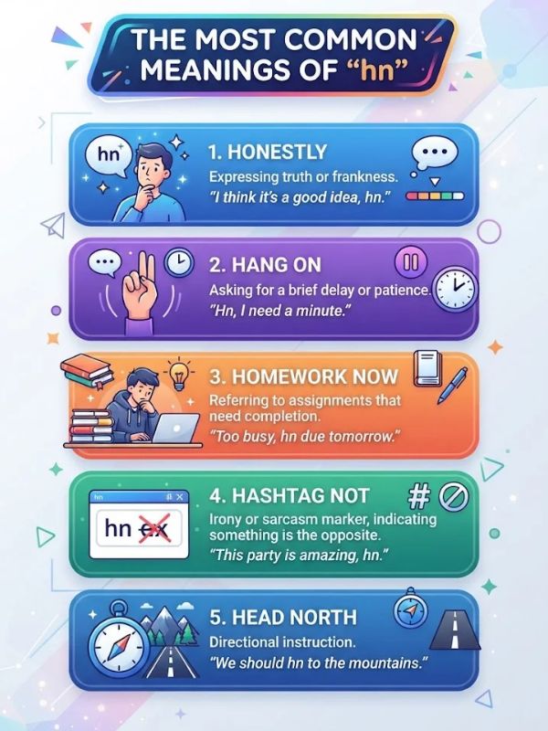 The Most Common Meanings of "hn"
