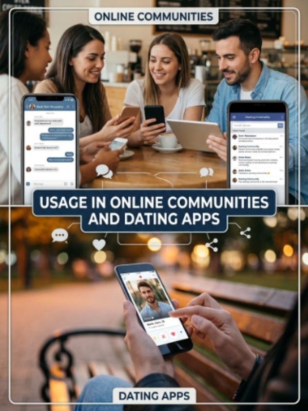 Usage in Online Communities and Dating Apps 