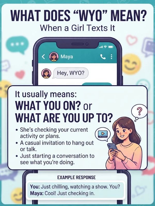 What Does WYO Mean from a Girl
