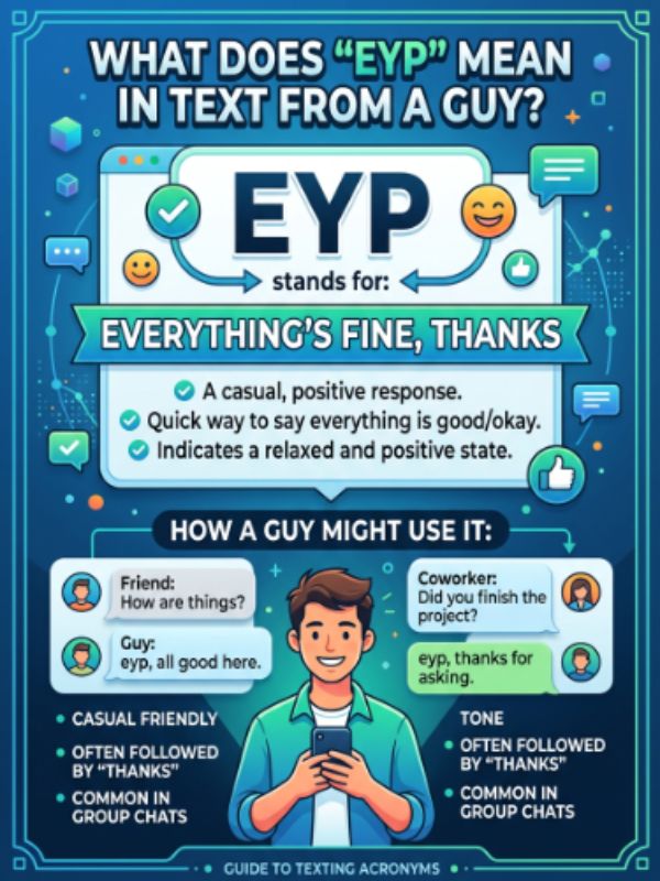 What does eyp mean in text from a guy
