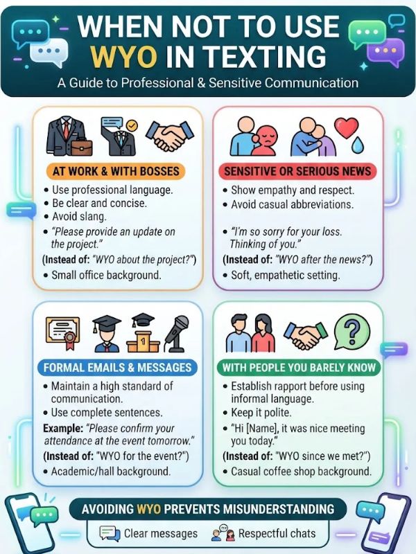 When Not to Use WYO in Texting