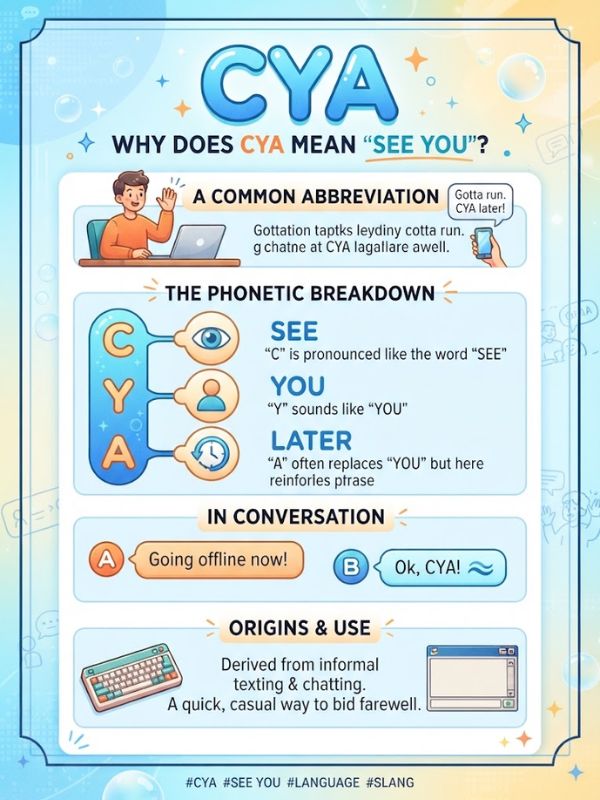 Why Does CYA Mean "See You"?