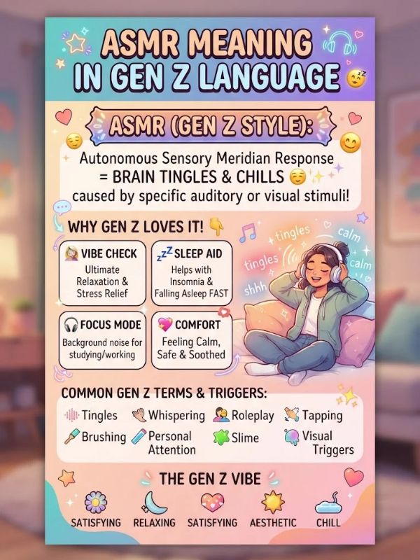 ASMR Meaning in Gen Z Language