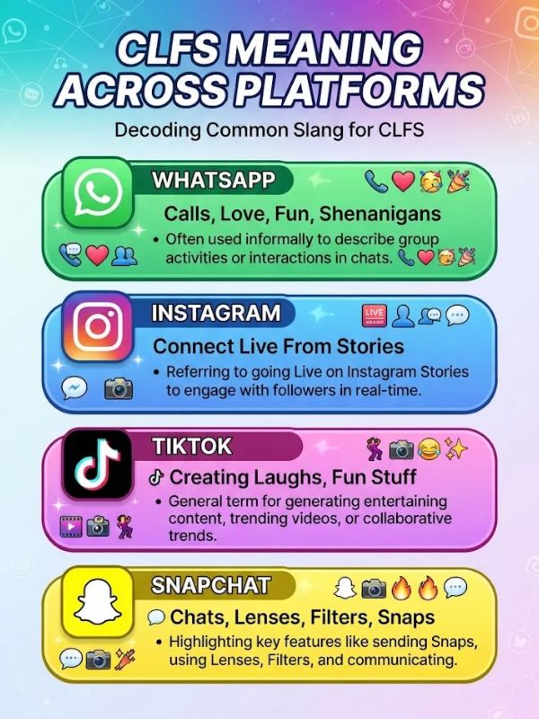 CLFS Meaning Across WhatsApp, Instagram, TikTok & Snapchat