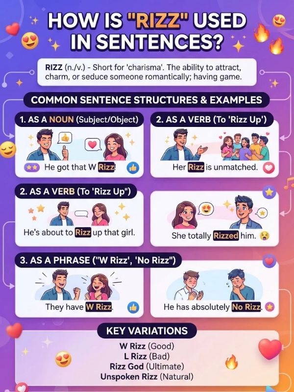How Is "Rizz" Used in Sentences?