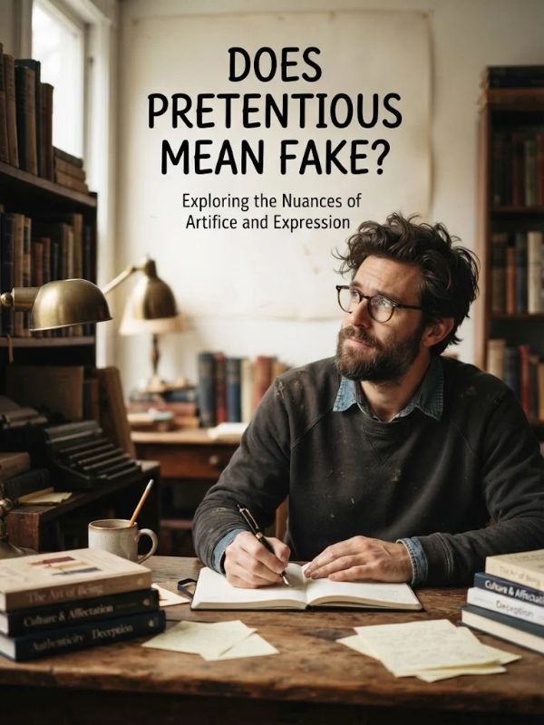 Does Pretentious Mean Fake?