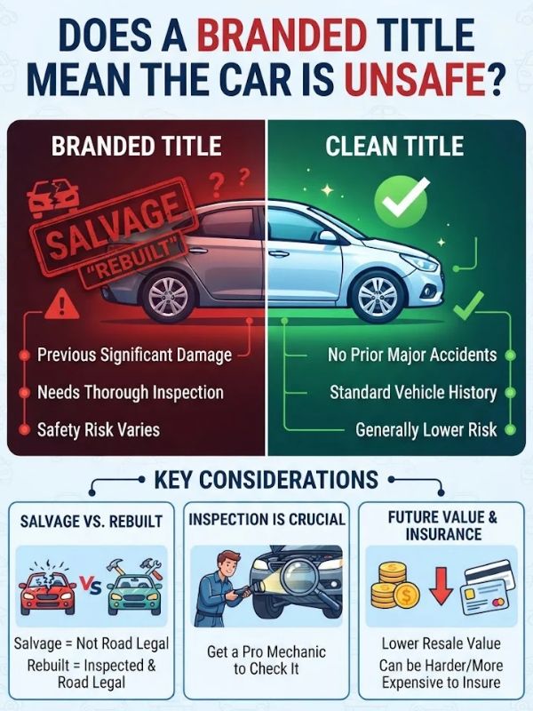 Does a Branded Title Mean the Car Is Unsafe?