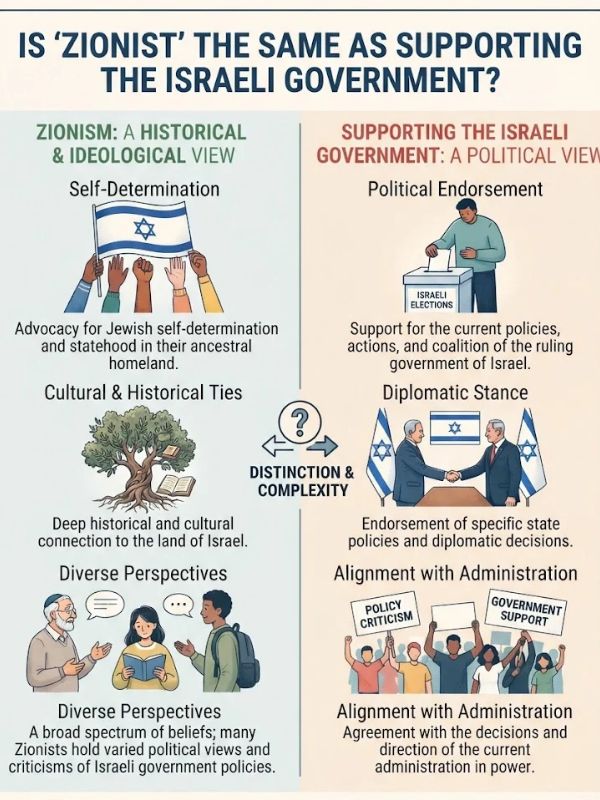 Is Zionist the Same as Supporting the Israeli Government?