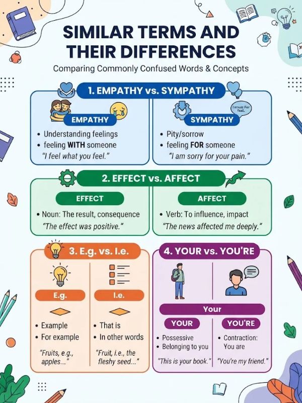 Similar Terms and Their Differences