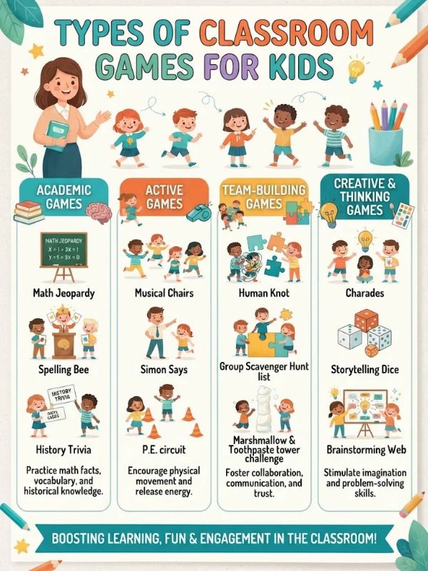 Types of Classroom Games for Kids