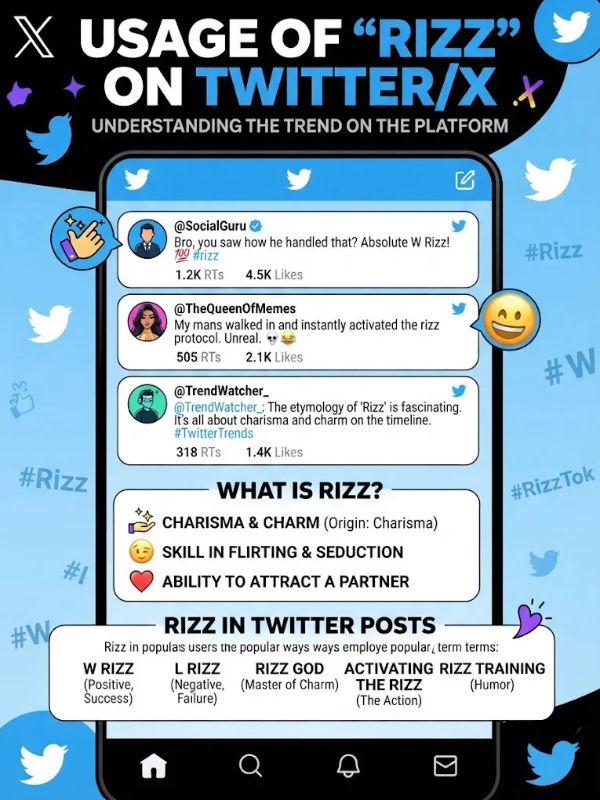 Usage of "Rizz" on Twitter/X