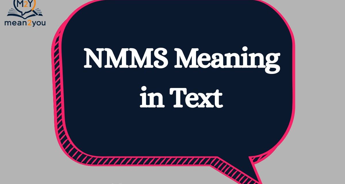 NMMS Meaning in Text: What Does NMMS Mean in Chat & Slang?