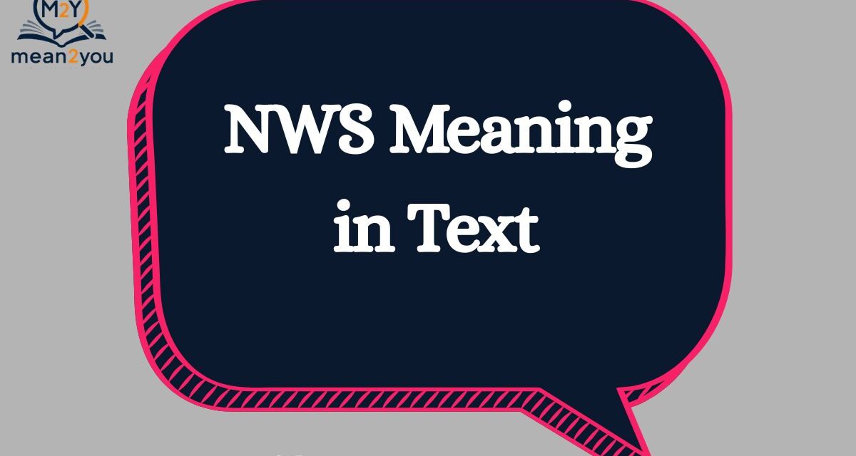 NWS Meaning in Text: What Does NWS Mean in Chat, Text & Slang?