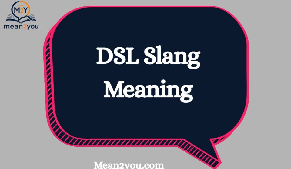 DSL Slang Meaning: What Does DSL Mean in Text, Chat & Social Media?